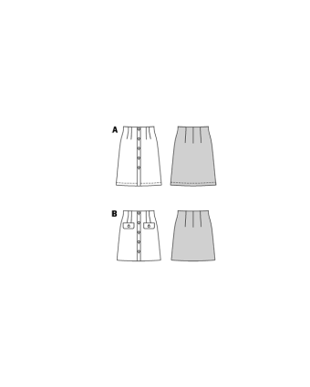 Patron Jupe Burda 5739 | Patrons de couture | Mercerine
