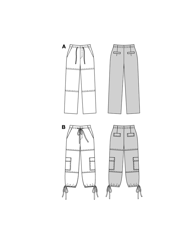Patron Pantalon Burda 5740 | Patrons de couture | Mercerine