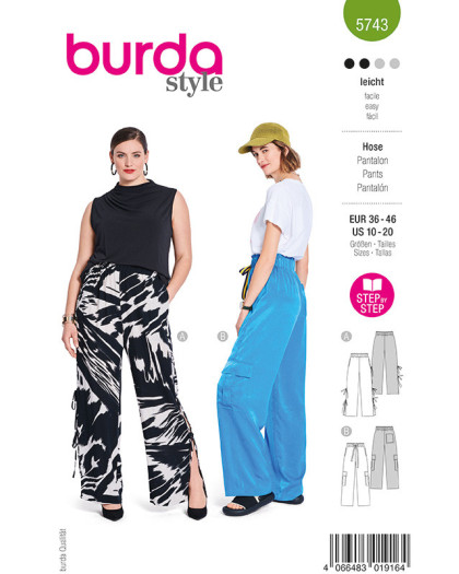 Patron Pantalon Burda 5743 - Mercerine
