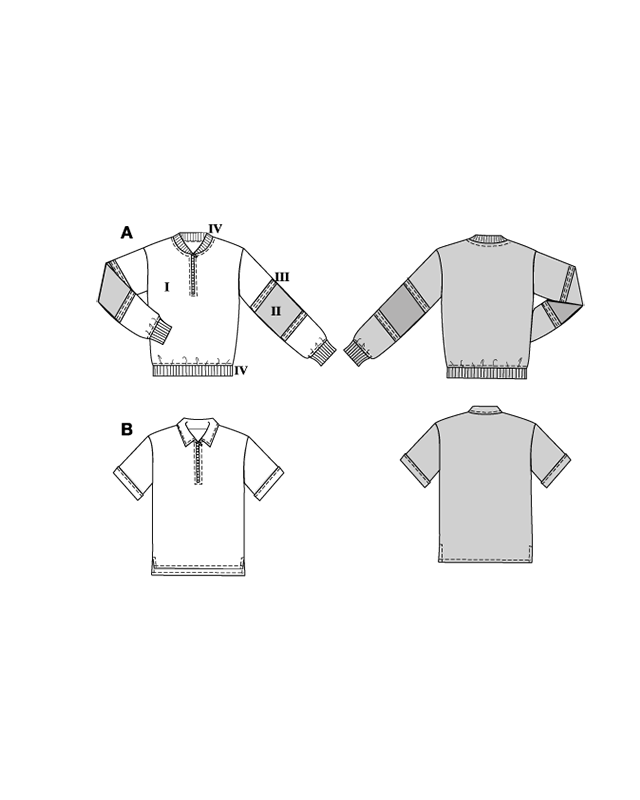 Patron Pullover Burda 5744 | Patrons de couture | Mercerine