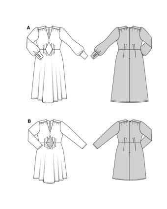 Patron Robe Burda 5748 | Patrons de couture | Mercerine