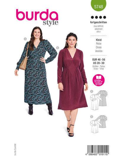 Patron Robe Burda 5748 - Mercerine
