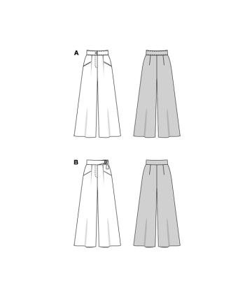 Patron Pantalon Burda 5751 | Patrons de couture | Mercerine