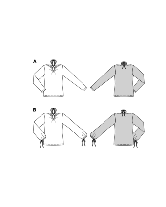 Patron Top Burda 5752 | Patrons de couture | Mercerine