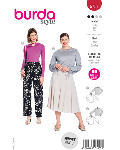 Patron Top Burda 5752 - Mercerine