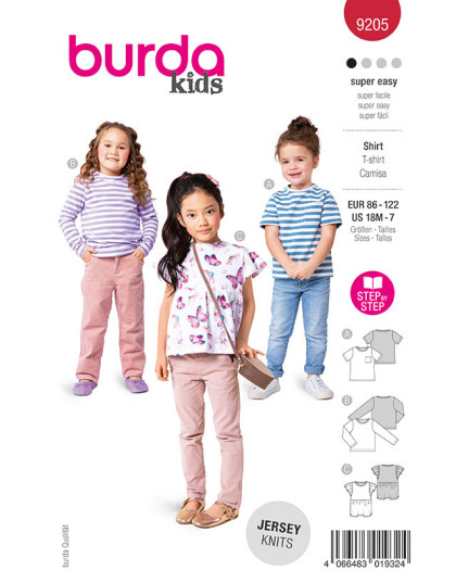 Patron Top Burda 9205 - Mercerine