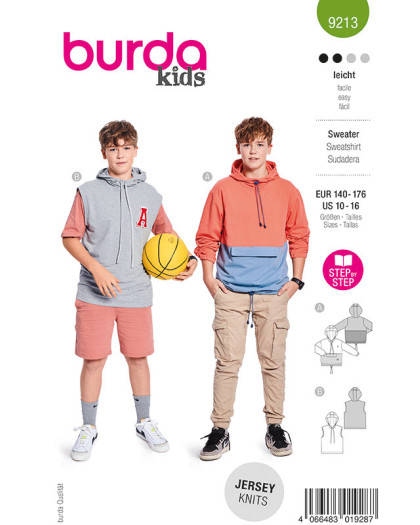 Patron Pullover Burda 9213 - Mercerine