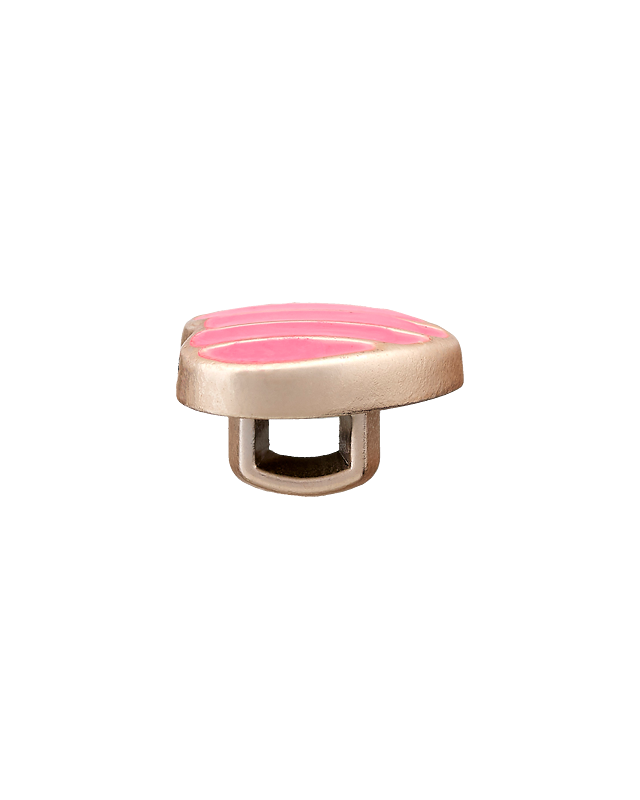 Bouton Petit Cœur Métallisé - 3 Coloris - Mercerine