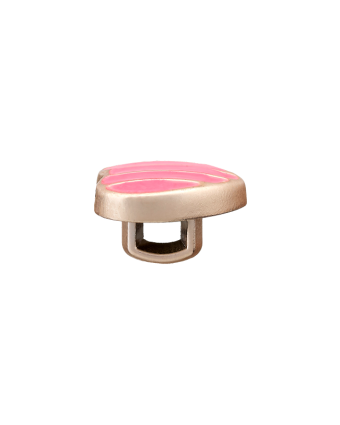 Bouton Petit Cœur Métallisé - 3 Coloris - Mercerine
