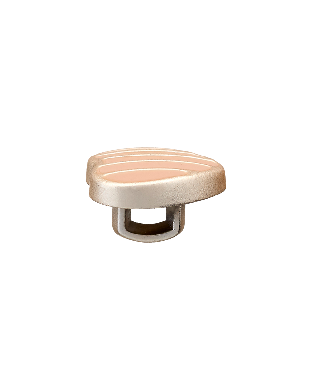 Bouton Petit Cœur Métallisé - 3 Coloris - Mercerine