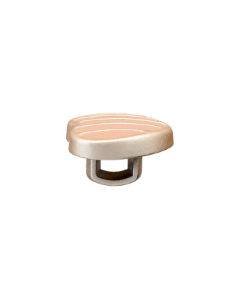 Bouton Petit Cœur Métallisé - 3 Coloris - Mercerine