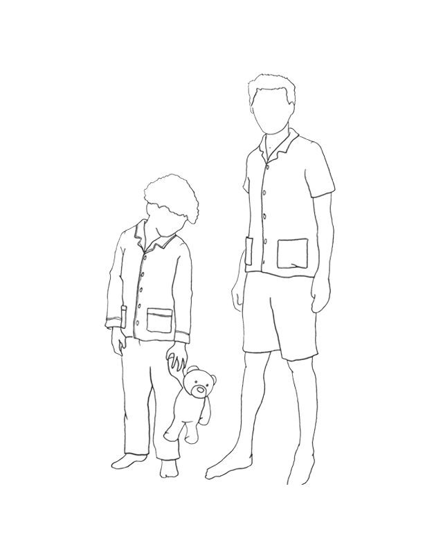 Patron de couture Pyjama Le Rêveur Junior - Les Beaux Gosses - Mercerine