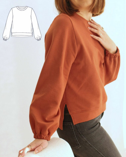 Patron de couture sweat Happy Day - Majam - Mercerine