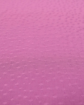 Tissu Viscose motif ton sur ton parme en ligne - Mercerine