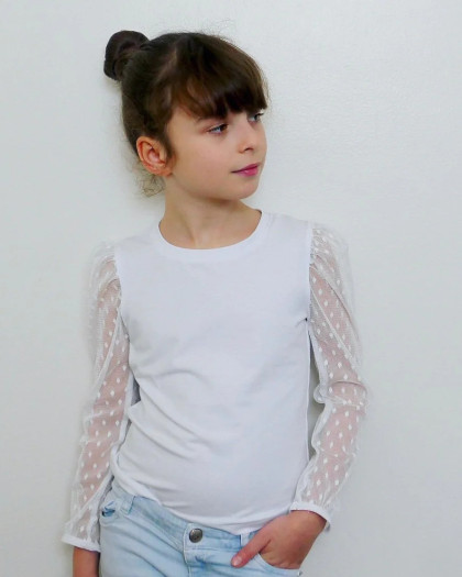 Patron Tee-Shirt LOBELIA Kids - Ikatee - Mercerine