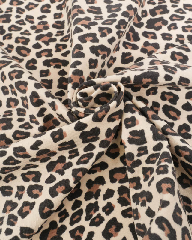 Tissu Jersey de Coton Mini Léopard - Mercerine