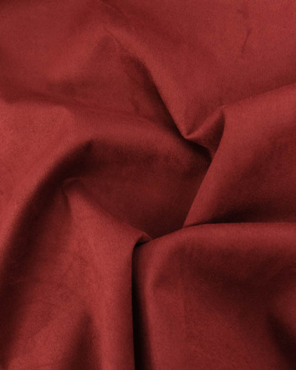 Tissu suédine stretch rouille - Mercerine