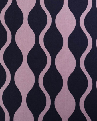 Viscose Ecovero Motif Wavy Mauve - Mercerine