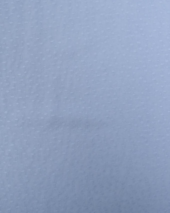 Tissu Viscose Motif Relief Bleu Bébé - Mercerine