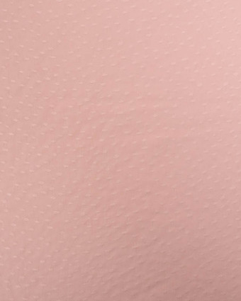 Tissu Viscose Motif Relief Rose Blush - Mercerine