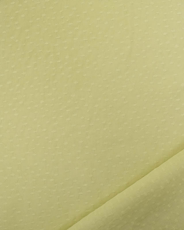 Tissu Viscose Motif Relief Vert Anis - Mercerine
