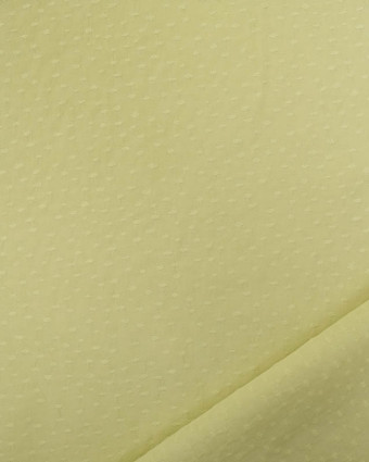 Tissu Viscose Motif Relief Vert Anis - Mercerine