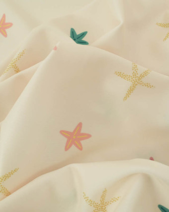 Tissu Maillot de Bain Etoiles de Mer Colorées -  Mercerine