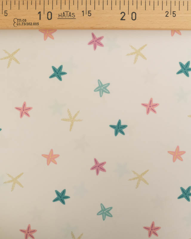 Tissu Maillot de Bain Etoiles de Mer Colorées -  Mercerine