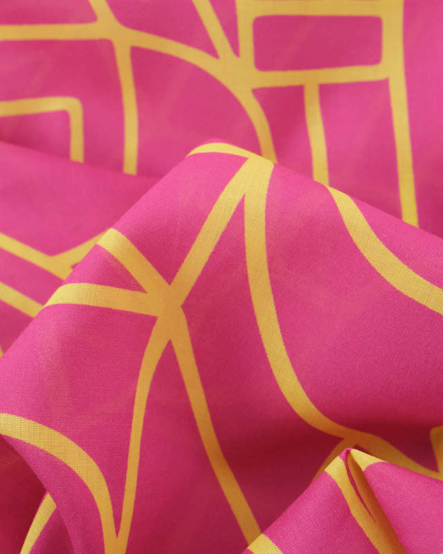 Voile de Coton Nerida Hansen Town Framboise - Mercerine