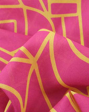 Voile de Coton Nerida Hansen Town Framboise - Mercerine