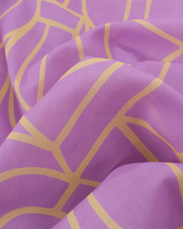 Voile de Coton Nerida Hansen Town Mauve - Mercerine