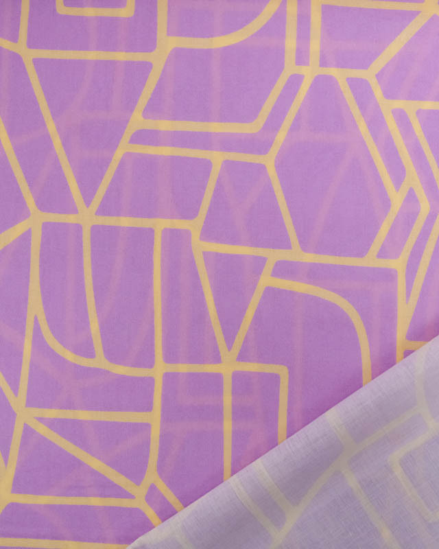 Voile de Coton Nerida Hansen Town Mauve - Mercerine