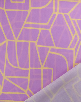 Voile de Coton Nerida Hansen Town Mauve - Mercerine