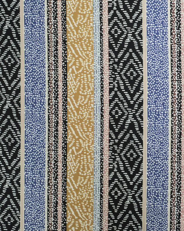 Viscose Impression Digitale Ethnique - Mercerine
