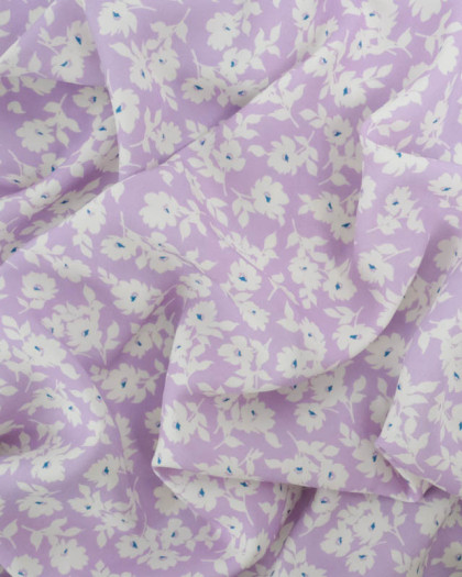 Viscose Impression Digitale Lilas Lisa - Mercerine