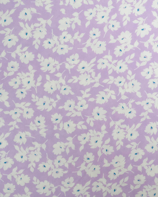 Viscose Impression Digitale Lilas Lisa - Mercerine