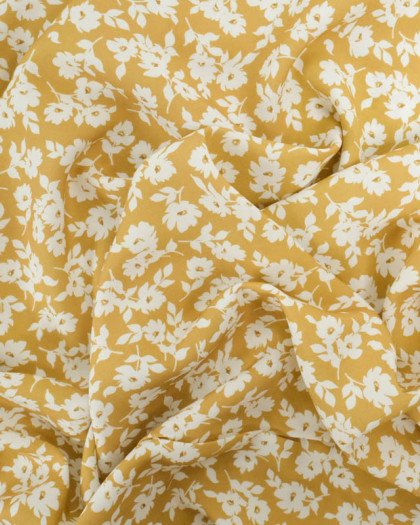 Viscose Impression Digitale Curry Lisa - Mercerine