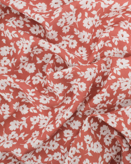 Viscose Impression Digitale Marsala Lisa - Mercerine