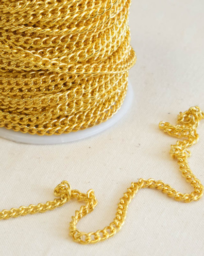 Chaîne Maillon 3 mm - 4 Coloris - Mercerine