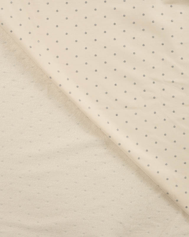 Jersey Petits Pois Pailletés Envers Extra Doux - 3 Coloris - Mercerine