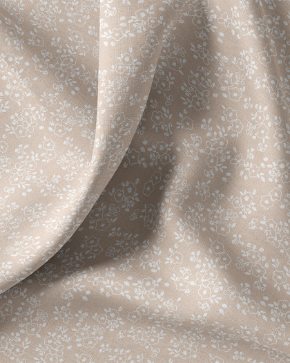 Tissu Coton Petites Fleurs Champêtre - 3 Coloris  - Mercerine