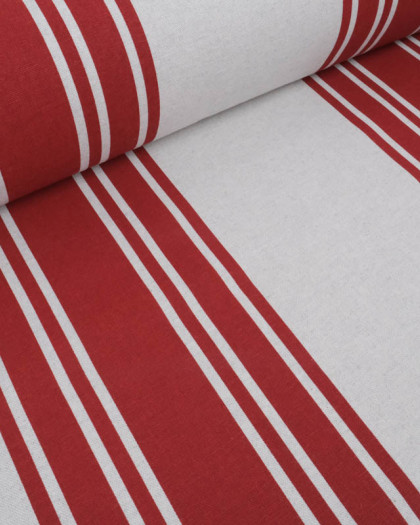 Toile Savoie Enduite Traitement Anti-Tâche Rayures - 5 Coloris - Mercerine