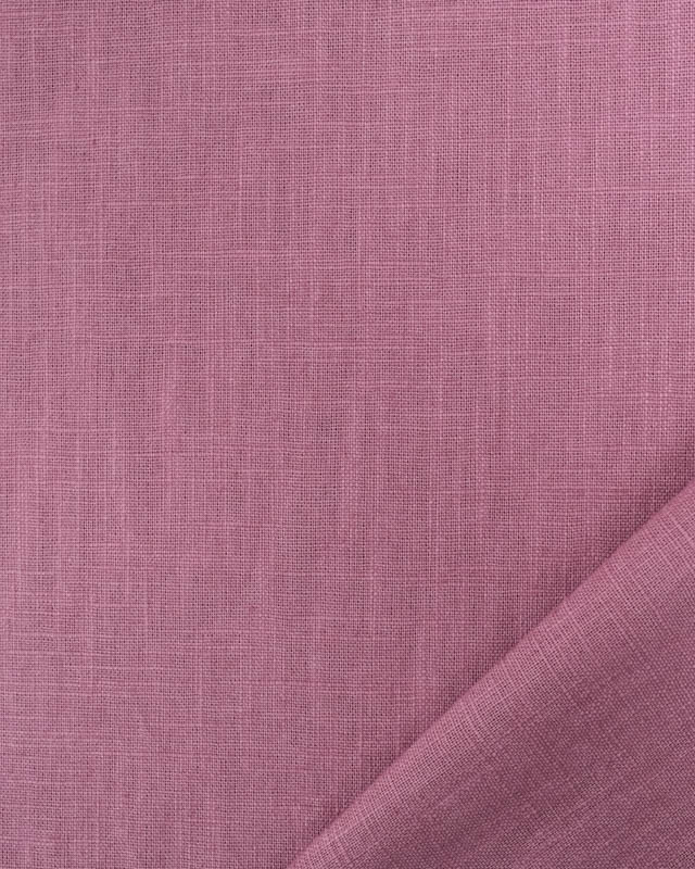 Tissu Lin  Coton Vieux Rose  - Mercerine