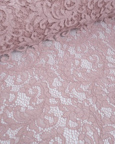 Tissu Dentelle Rose Poudré Carla