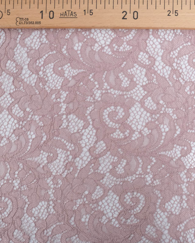 Tissu Dentelle Rose Poudré Carla - Mercerine