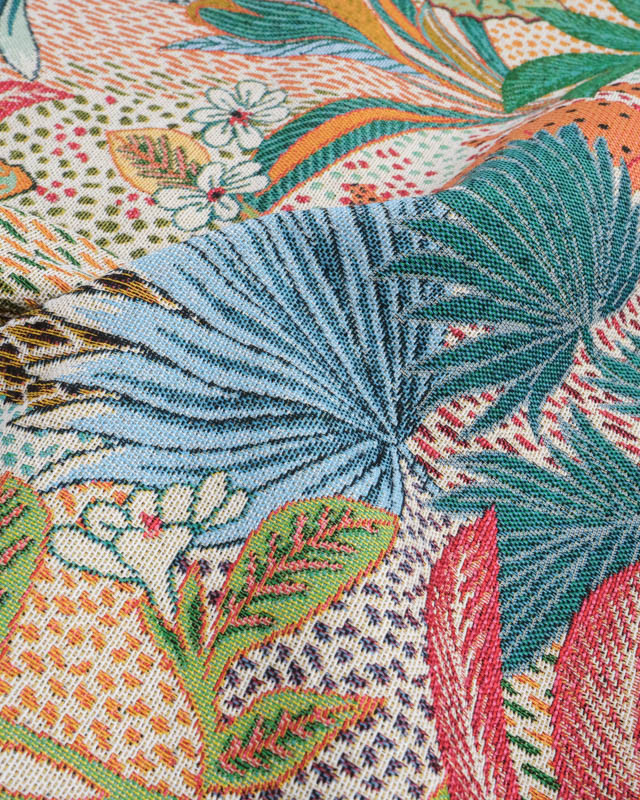 Tissu Jacquard Ameublement Tissé En France Borneo - 2 Coloris - Mercerine
