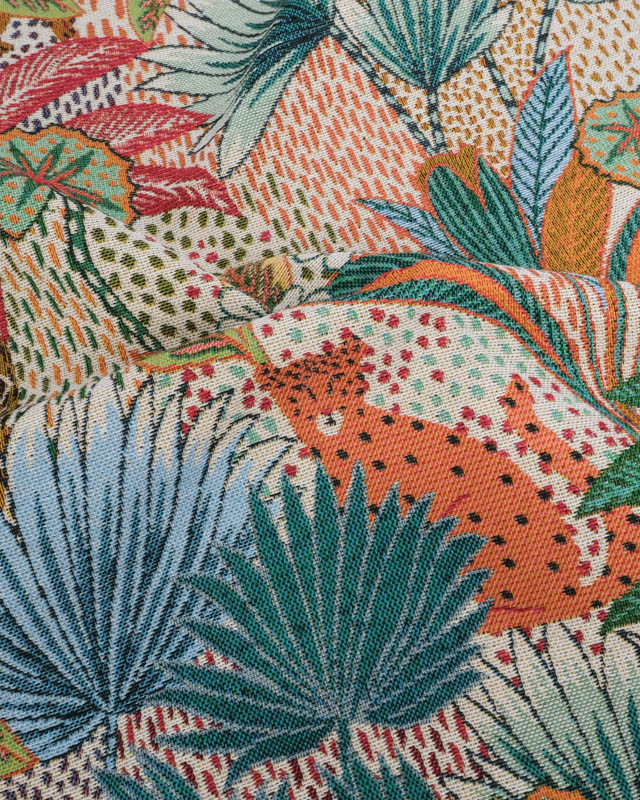 Tissu Jacquard Ameublement Tissé En France Borneo - 2 Coloris - Mercerine