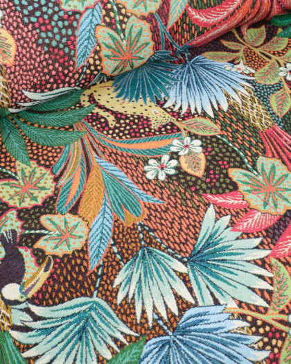 Tissu Jacquard Ameublement Tissé En France Borneo - 2 Coloris - Mercerine