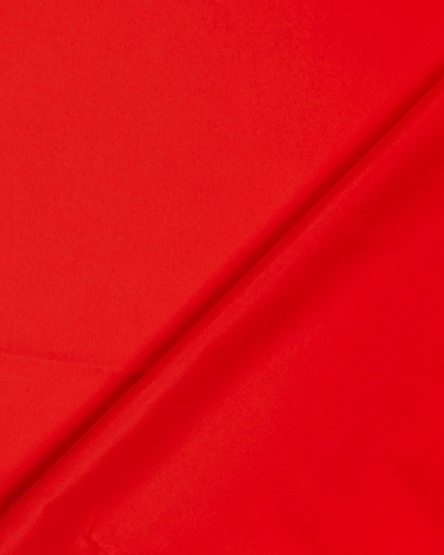 Tissu Short de Bain Déperlant Uni Rouge - Mercerine