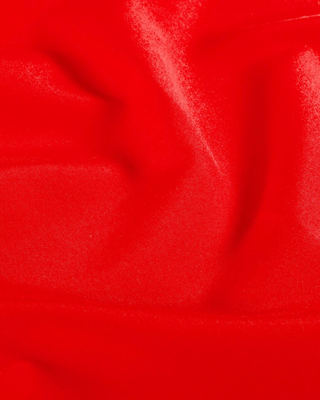 Tissu Short de Bain Déperlant Uni Rouge - Mercerine